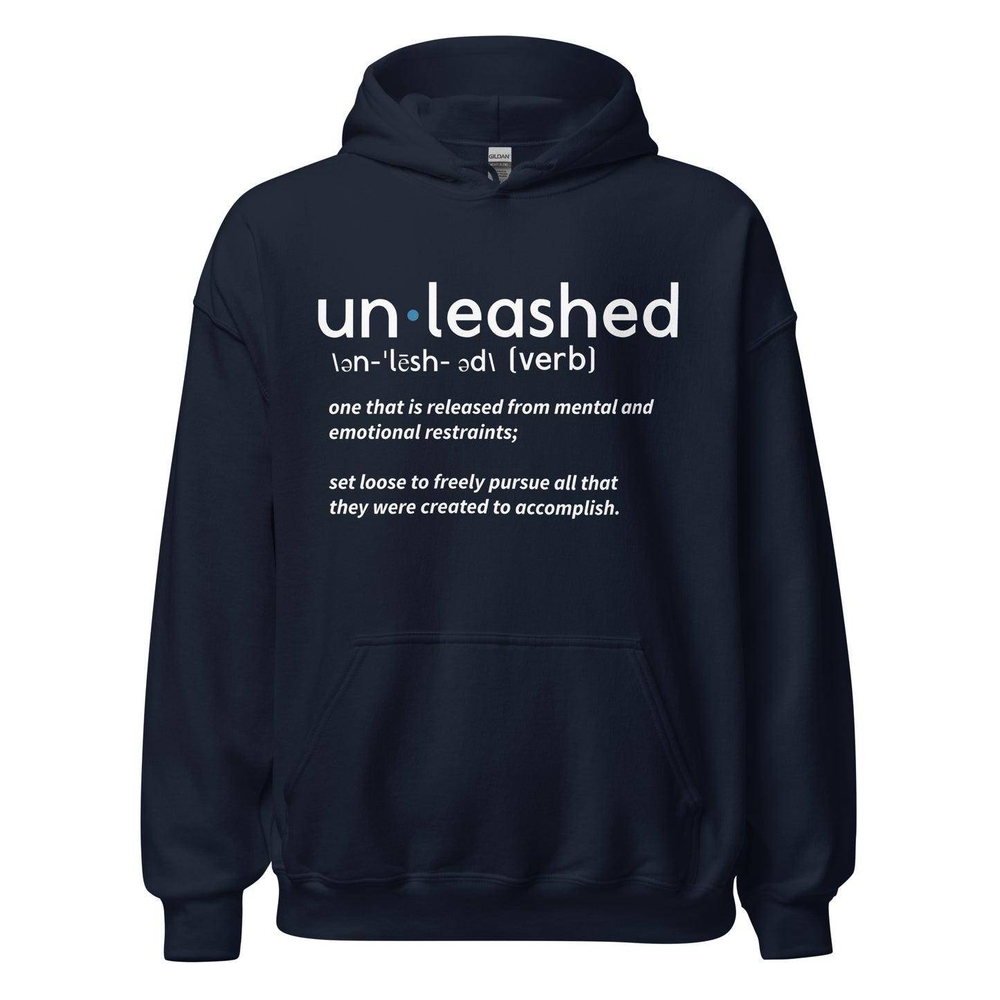 Unleashed Defined Navy Hoodie: